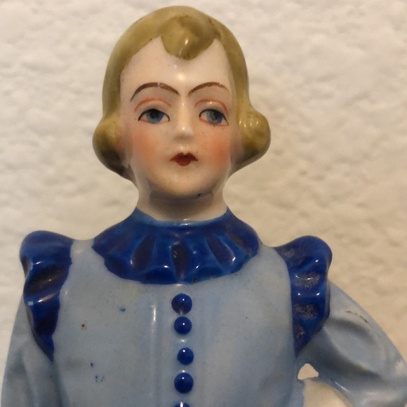 Pottery Figurine Little Boy Blue 7.75"H - Picture 5 of 13